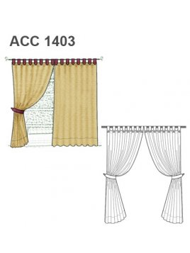 CORTINAS CON PRESILLA ACC 1403