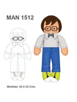 MUÑECO DE TRAPO MAN 1512