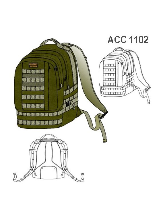 MOCHILA TIPO MILITAR ACC 1102