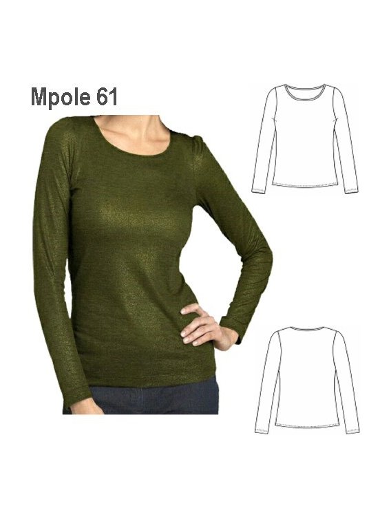 POLERA BASICA SPANDEX MUJER.