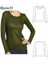 POLERA BASICA SPANDEX MUJER.