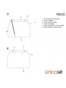 FALDA CORTA MUJER 1902