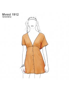 VESTIDO CORTO MUJER 1912