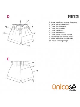 SHORT BASICO NIÑA 1901