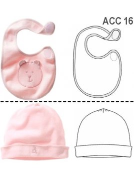 GORRO Y BABERO BEBE ACC 0916