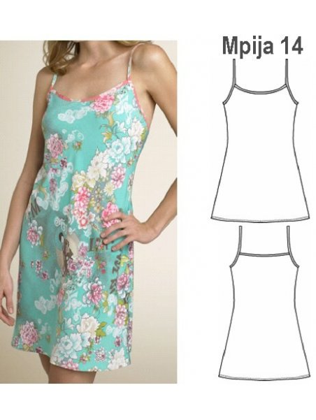 PIJAMA CAMISA MUJER 0914