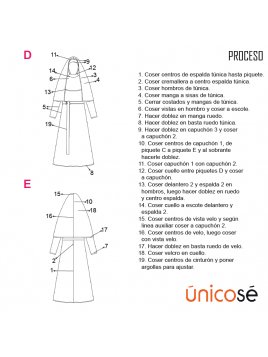 DISFRAZ DE MONJA D 1902