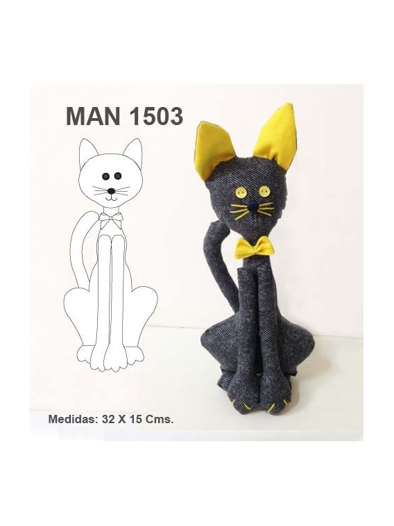 MUÑECO GATO MAN 1503
