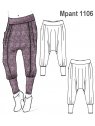 PANTALON TIRO LARGO (BABUCHA), CORTE EN