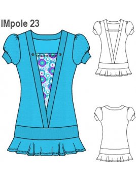 POLERA VESTIDO NIÑA 0923