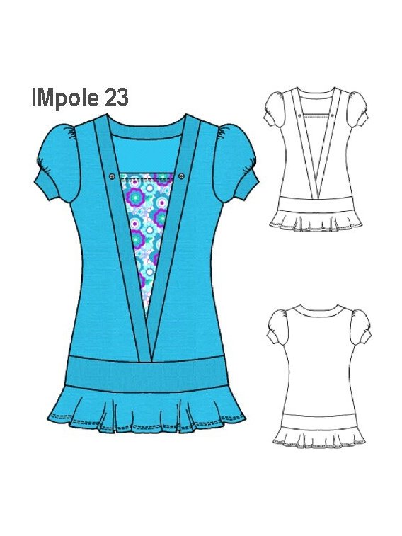 POLERA VESTIDO NIÑA 0923