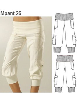 PANTALON BOMBACHO MUJER, BOLSILLOS DE PA