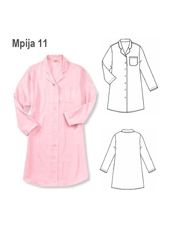 PIJAMA CAMISA MUJER 0911