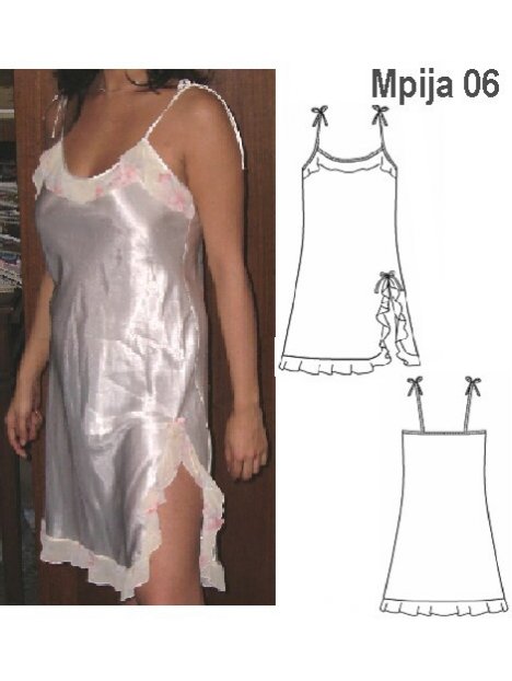 PIJAMA CAMISA MUJER 0906