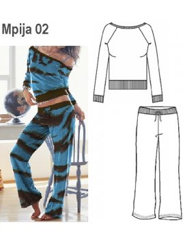 PIJAMA 2 PIEZAS MUJER 0902