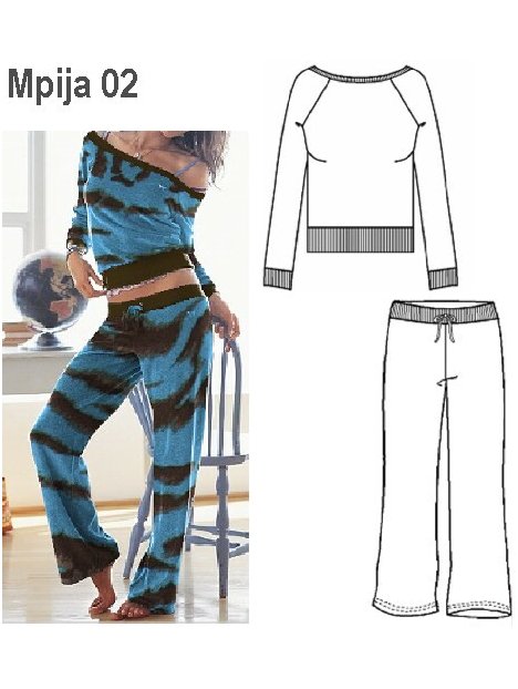 PIJAMA 2 PIEZAS MUJER 0902