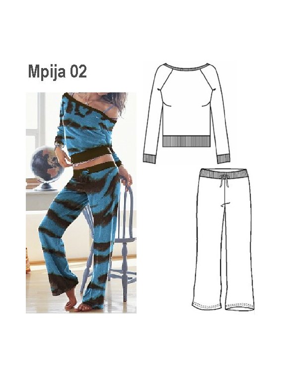 PIJAMA 2 PIEZAS MUJER 0902