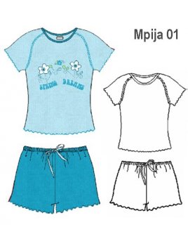 PIJAMA 2 PIEZAS MUJER 0901