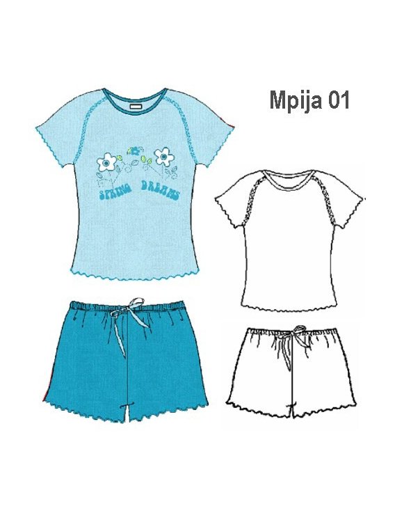 PIJAMA 2 PIEZAS MUJER 0901