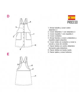 VESTIDO JARDINERA NIÑA 2001