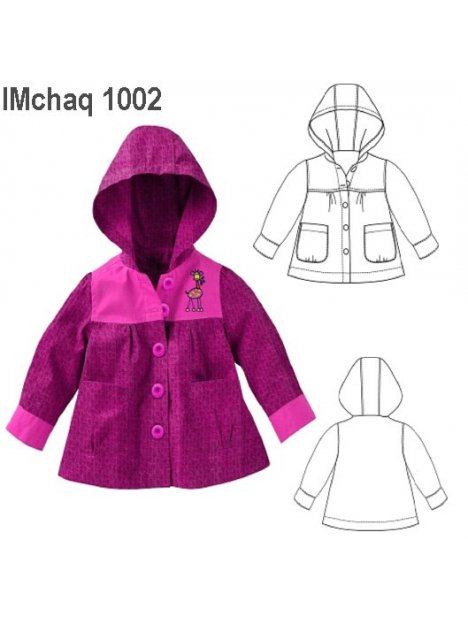 CHAQUETA CAPERUZA NIÑA 1002