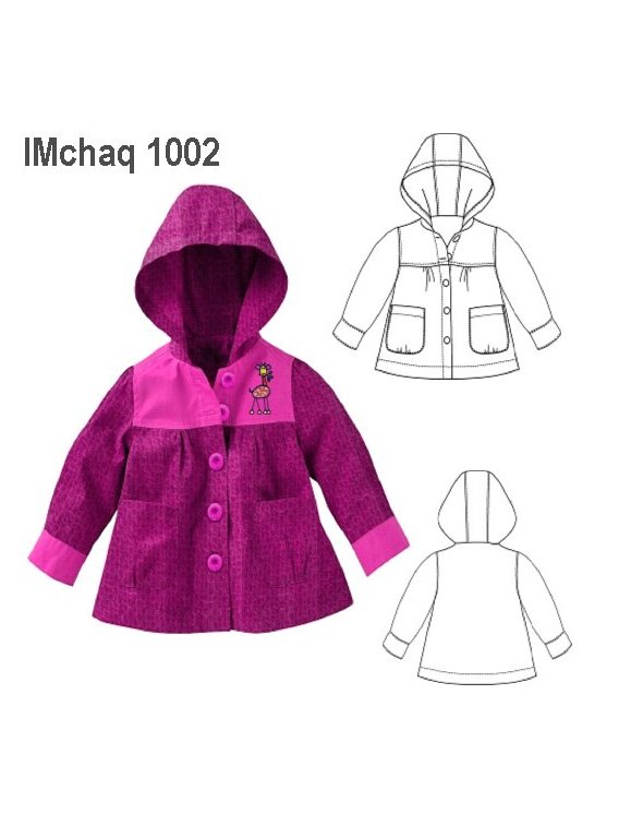 CHAQUETA CAPERUZA NIÑA 1002
