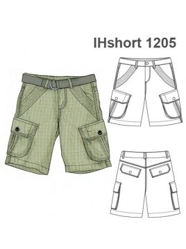 SHORT BOLSILLOS PESPUNTEADOS