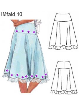 FALDA FLORIBELLA NIÑA CORTE REBECA.