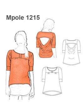 POLERA DRAPEADO ESPALDA