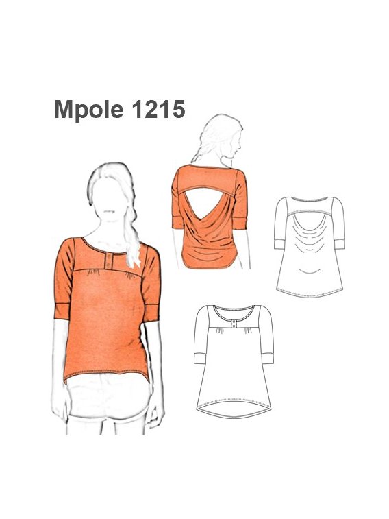 POLERA DRAPEADO ESPALDA