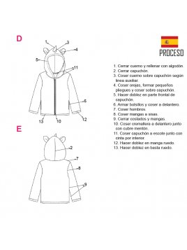 CHAQUETA POLAR UNICORNIO NIÑA 2001