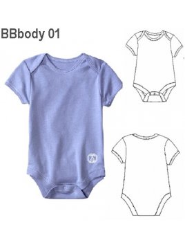 BODY BASICO BEBE, MANGA CORTA.