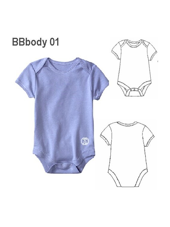 BODY BASICO BEBE, MANGA CORTA.
