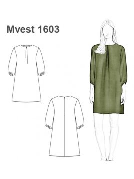 VESTIDO SENCILLO MUJER 1603