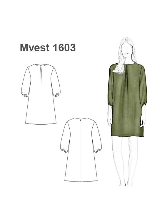 VESTIDO SENCILLO MUJER 1603