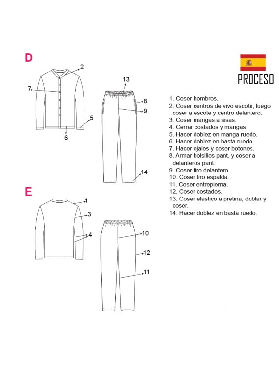 PIJAMA 2 PIEZAS HOMBRE 2001