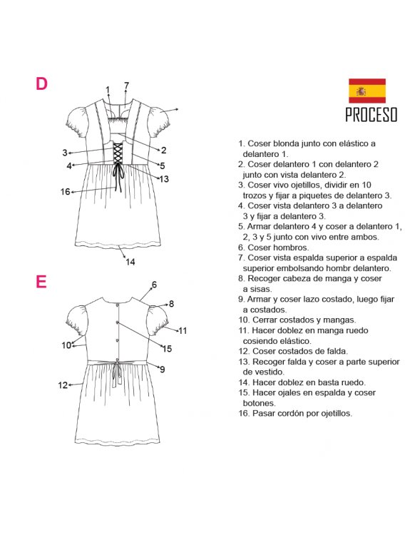 VESTIDO SUIZO NIÑA 2002