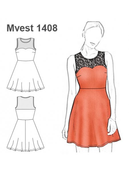 VESTIDO EVASE MUJER
