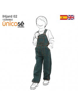 JARDINERA NIÑO BOLSILLOS DE PARCHE