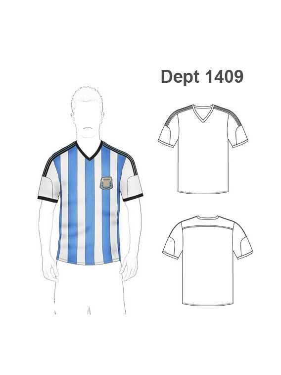 DEPORTE CAMISETA FUTBOL 1409
