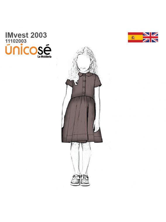 VESTIDO CUELLO BEBE NIÑA 2003