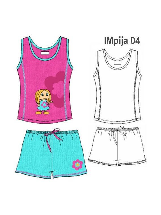PIJAMA 2 PIEZAS NIÑA 0904