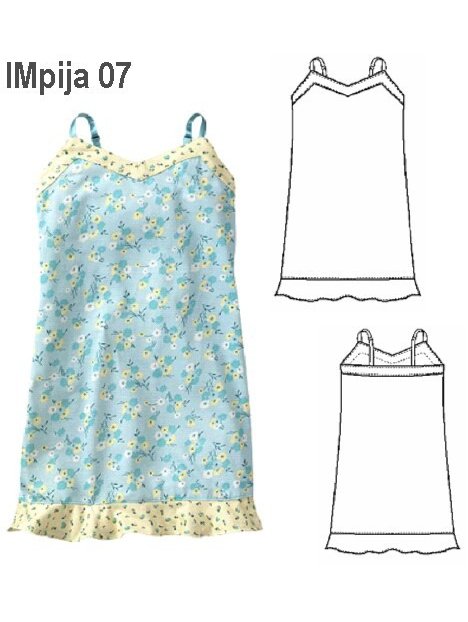 PIJAMA CAMISA NIÑA 0907