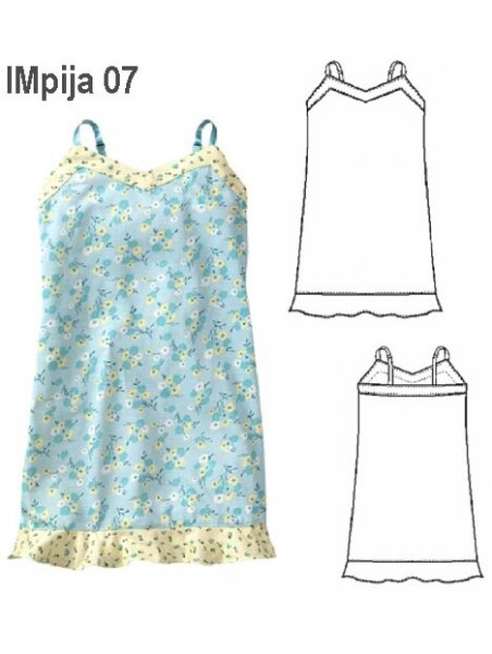 PIJAMA CAMISA NIÑA 0907
