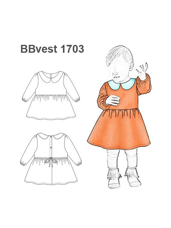 VESTIDO CUELLO BEBE