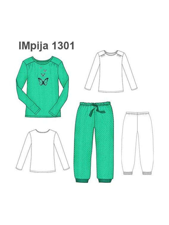 PIJAMA 2 PIEZAS NIÑA 1301