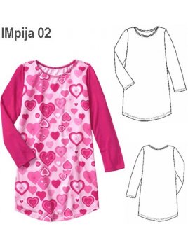 PIJAMA CAMISA NIÑA 0902