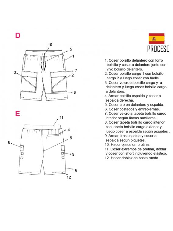 SHORT CARGO HOMBRE 2001