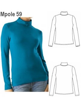 BEATLE BASICO SPANDEX MUJER, CUELLO BEAT