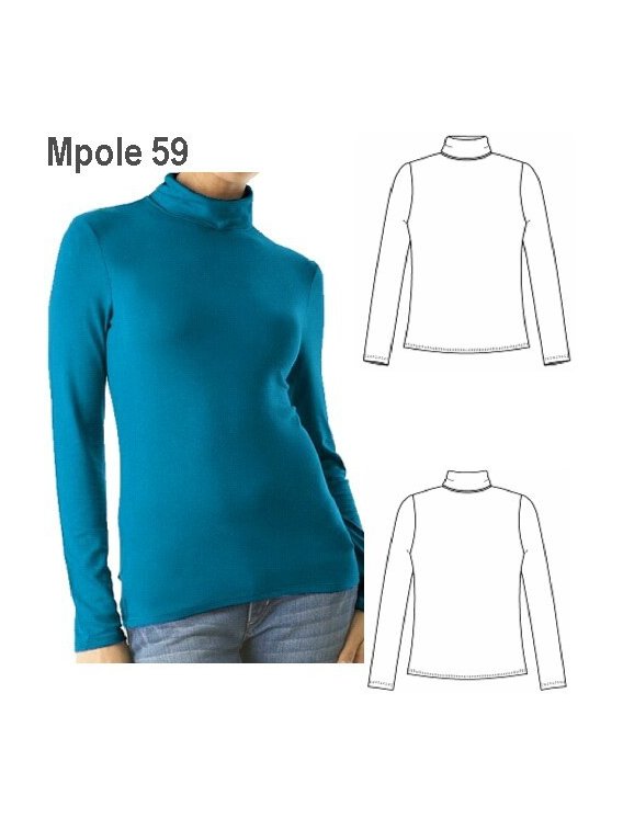 BEATLE BASICO SPANDEX MUJER, CUELLO BEAT